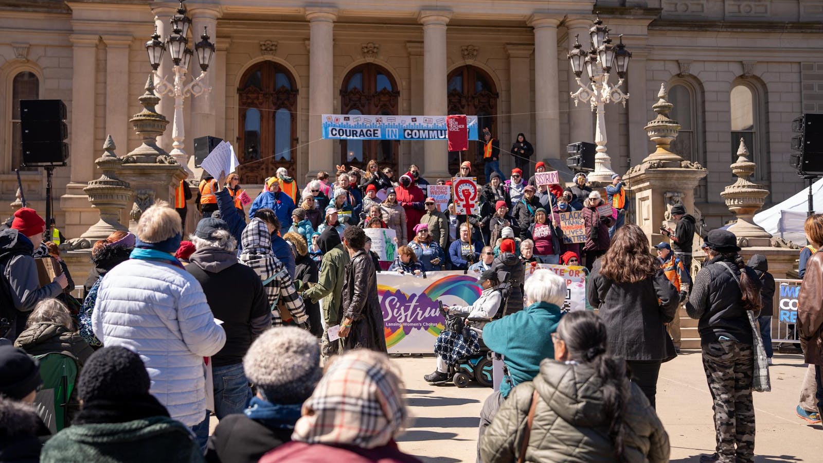 Students and community members rally at the Capitol for third national “No Kings” protest