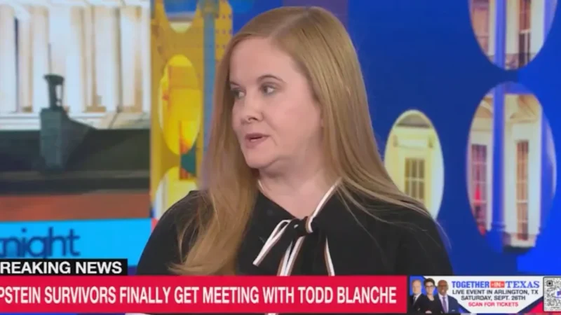 Epstein Survivor Says ‘Demoralizing’ Meeting with Todd Blanche Left Her Feeling Like a ‘Political Pawn’