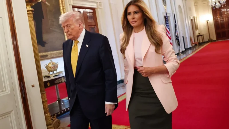 Reason behind Melania’s random Epstein speech is finally revealed
