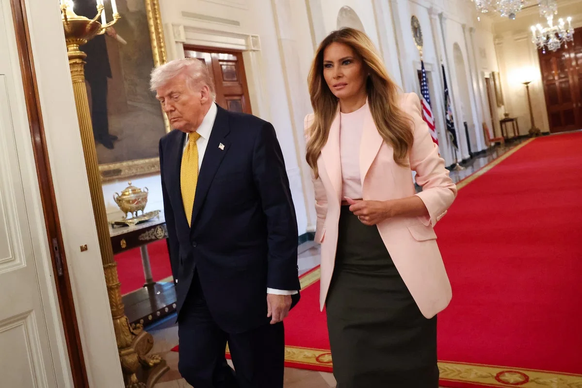 Reason behind Melania’s random Epstein speech is finally revealed
