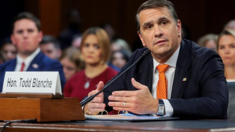 Senators question Blanche on Trump loyalty, Jan. 6 cases and Epstein files